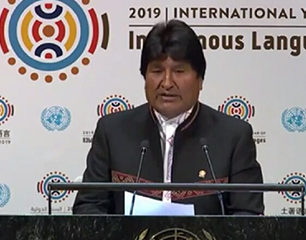 La ONU abre su Año de las Lenguas Indígenas con Evo Morales como protagonista
